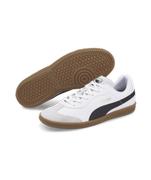 Puma King 21 IT Indoor Soccer Shoe: White/Black
