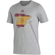 adidas Spain Country Tee 22: Grey/Red/Gold