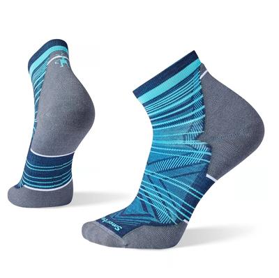 Smartwool Run Targeted Cushion Pattern Ankle Socks DEEP_NAVY