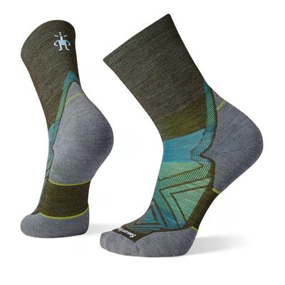 Smartwool Run Targeted Cushion Mid Crew Socks MILITARY_OLIVE