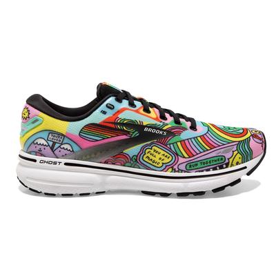 Men's Brooks Ghost 15 BLACK/WHITE/MULTI