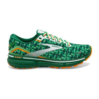 Men's Brooks Ghost 15 GREEN/WHITE/ORANGE