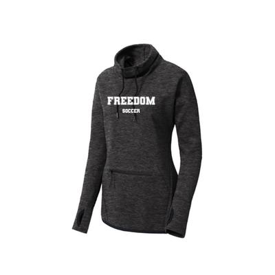 Triumph Cowl Neck Pullover Women's Freedom SC Black Heather