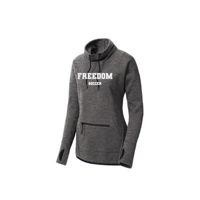 Triumph Cowl Neck Pullover Women's Freedom SC Dark Grey Heather