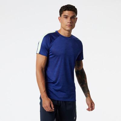 Men's New Balance Printed Fast Flight Short-Sleeve VICTORY_BLUE_HEATHER