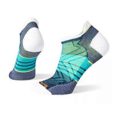 W Smartwool Run Zero Cushion Stripe Low Ankle Socks WHITE