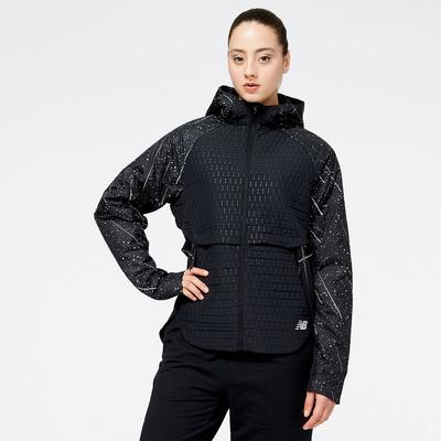 Women's New Balance Reflective Impact Run Heat Jacket BLACK