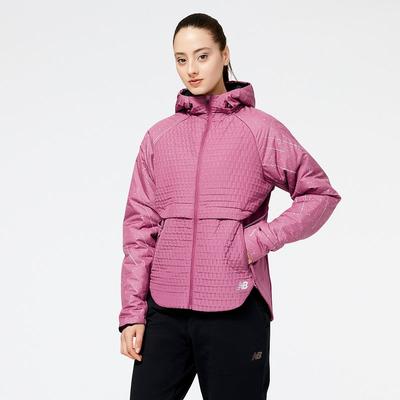 Women's New Balance Reflective Impact Run Heat Jacket RAISIN