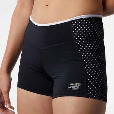 Women's New Balance Fast Flight Hot Short BLACK/WHITE