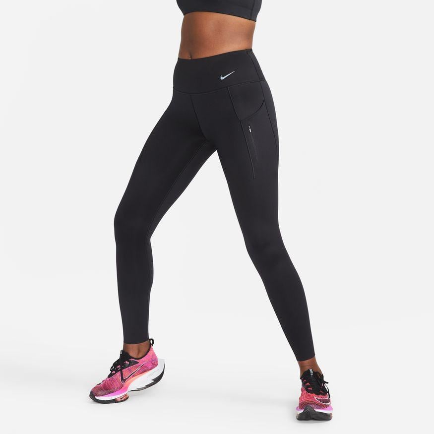 Nike Dri Fit Running Training Pants Black Pockets Athletic Women's