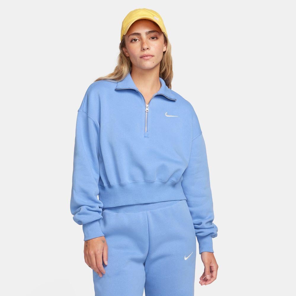  Women's Nike Sportswear Phoenix Fleece Oversized 1/2- Zip Crop Sweatshirt