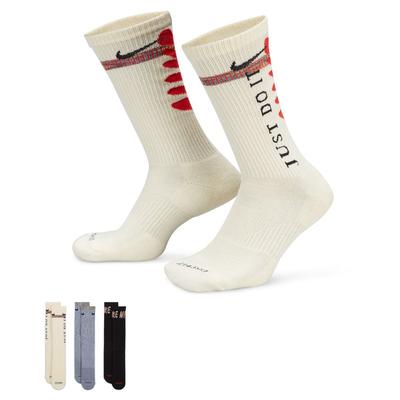 Nike Everyday Plus Cushioned Crew Socks (3 Pairs) MULTICOLOR