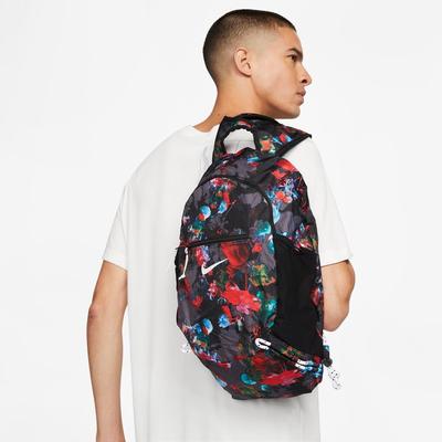 Nike Printed Stash Backpack (17L) BLACK/BLACK/WHITE
