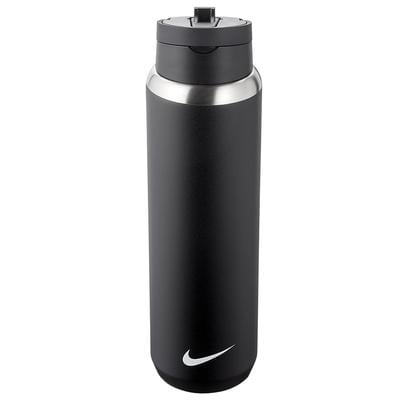 Nike Stainless Steel Recharge Straw Bottle 24oz BLACK/BLACK/WHITE