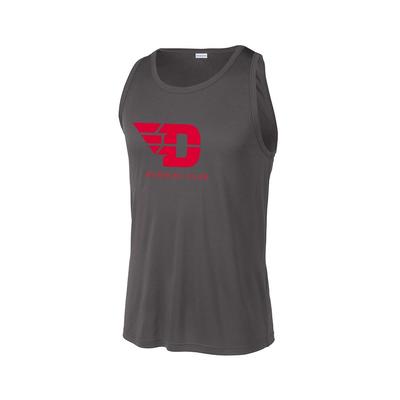 Men's UD Run Club Competitor Tank IRON_GREY/RED