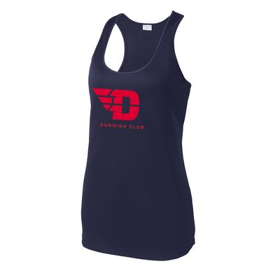 Women's UD Run Club Competitor Racerback TRUE_NAVY/RED