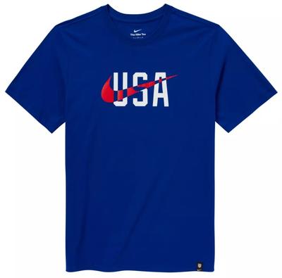 Nike USA Swoosh Tee Bright Blue