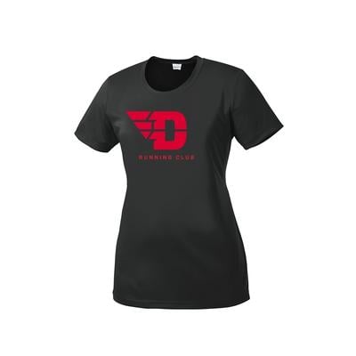 Women's UD Run Club Competitor Short-Sleeve IRON_GREY/RED