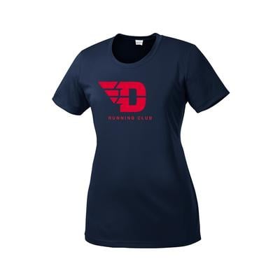 Women's UD Run Club Competitor Short-Sleeve TRUE_NAVY/RED
