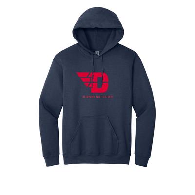 Unisex UD Run Club Heavy Blend Hooded Sweatshirt NAVY/RED