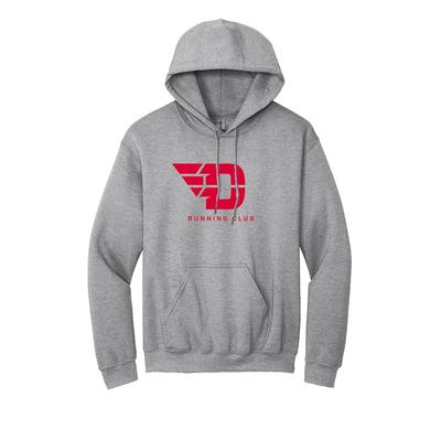 Unisex UD Run Club Heavy Blend Hooded Sweatshirt SPORT_GREY/RED