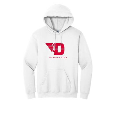 Unisex UD Run Club Heavy Blend Hooded Sweatshirt WHITE/RED