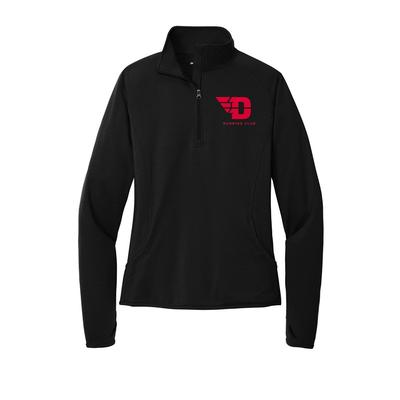 Women's UD Run Club Stretch Half-Zip BLACK/RED