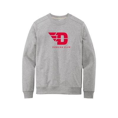 Unisex UD Run Club RE-Fleece Crew LT_GREY_HTR/RED