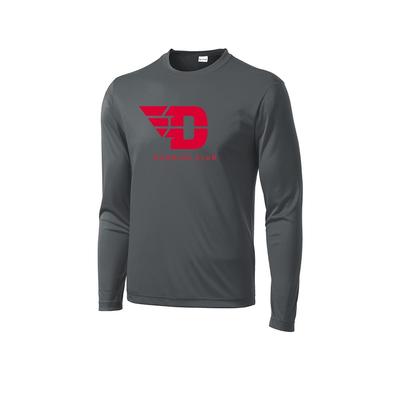 Men's UD Run Club Competitor Long-Sleeve IRON_GREY/RED