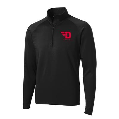 Men's UD Run Club Stretch Half-Zip BLACK/RED