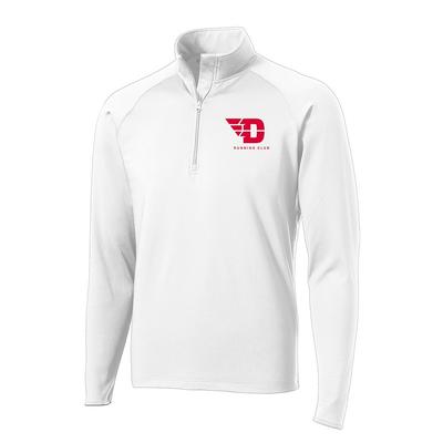 Men's UD Run Club Stretch Half-Zip WHITE/RED