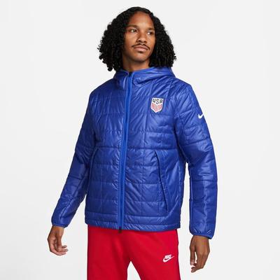 Nike USA Fleece-Line Hooded Jacket Bright Blue/Red/Whit