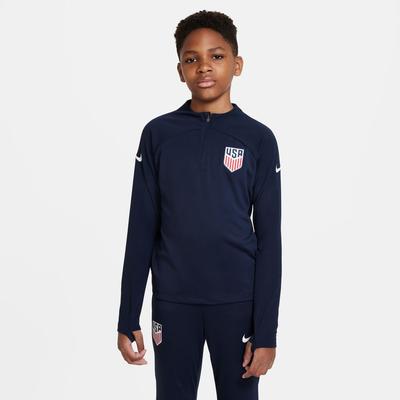 Nike U.S. Academy Pro Drill Top Youth OBSIDIAN/WHITE