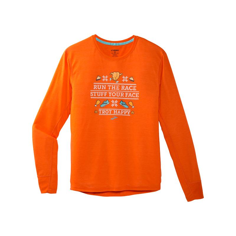 Soccer Plus BROOKS Men s Brooks Distance Graphic Long Sleeve