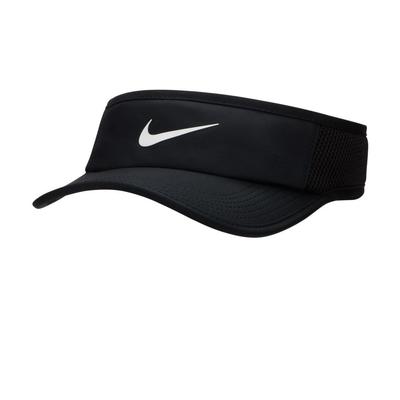 Nike Dri-FIT AeroBill Featherlight Visor BLACK/WHITE