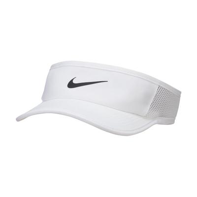 Nike Dri-FIT AeroBill Featherlight Visor WHITE/BLACK