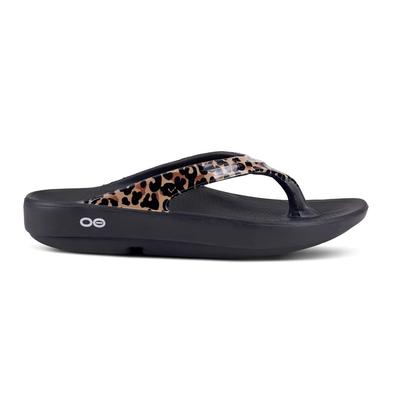 Women's Oofos OOlala Limited Sandal BLACK_LEOPARD