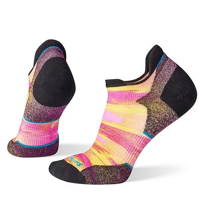 Women's Smartwool Run Targeted Cushion Print Low Ankle TANDOORI_ORANGE
