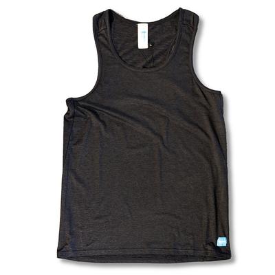 Men's Runners Plus Performance Tech Tank Top HEATHER_BLACK