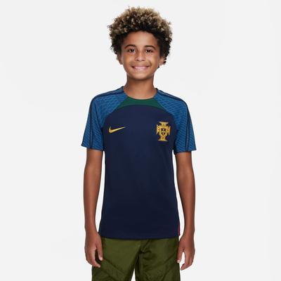 Nike Portugal Strike SS Top Youth Obsidian/Green/Gold