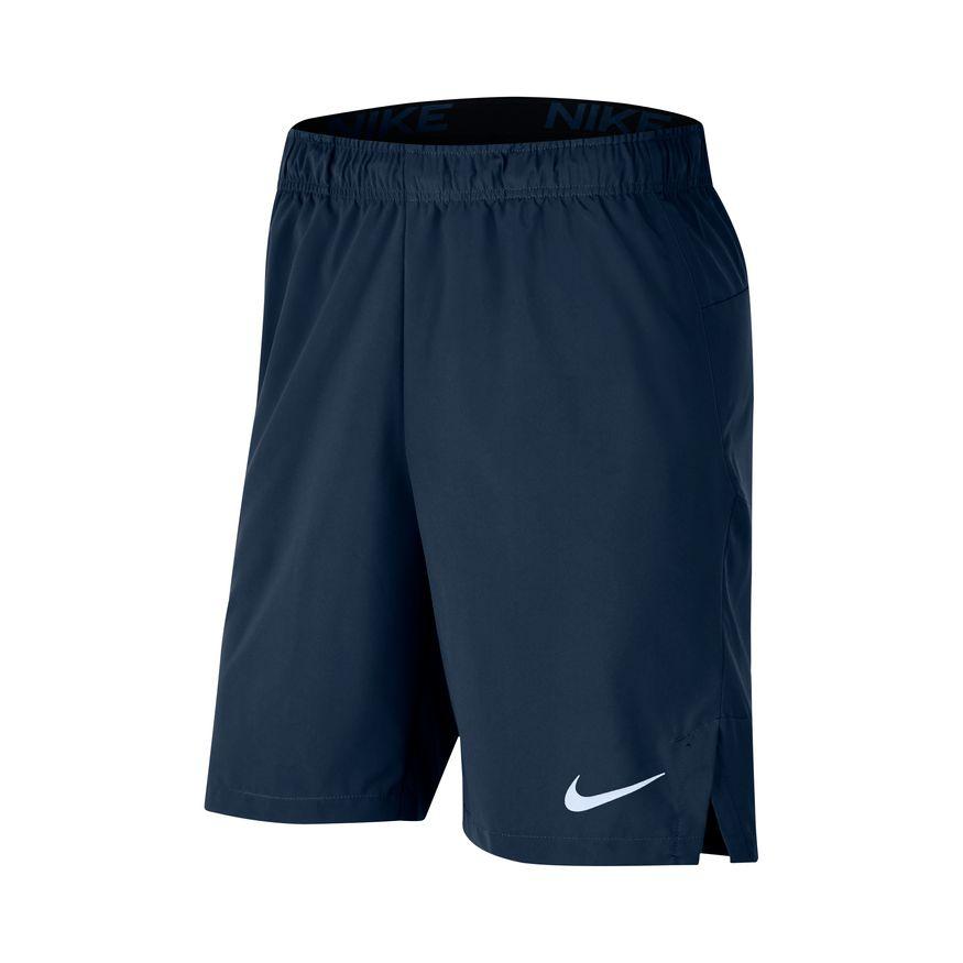 Nike Training Dri-FIT flex woven 9 inch shorts in blue