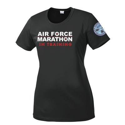 Women's Official 'In Training' Air Force Marathon Shirt IRON_GREY