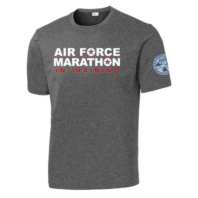 Men's Official 'In Training' Air Force Marathon Shirt IRON_GREY_HEATHER