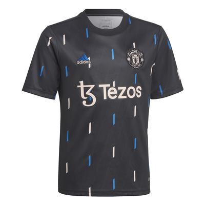 adidas Manchester United Pre-Match Jersey Youth Black/Grey/Blue/Pink
