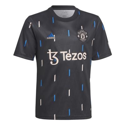adidas Manchester United Pre-Match Jersey Youth Black/Grey/Blue/Pink