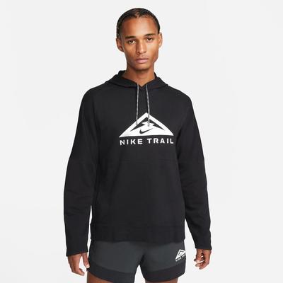 Men's Nike Dri-FIT Trail Pullover Hoodie BLACK/BLACK/WHITE