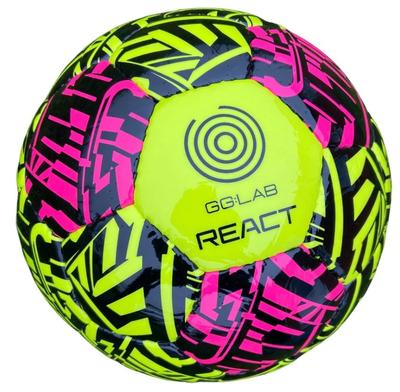 GG: Lab React Erratic Bounce Training Soccer Ball Pink/Neon Yellow