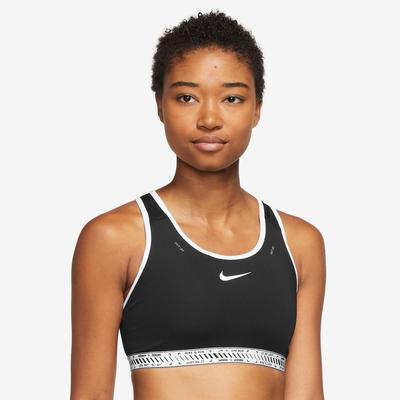 Women's Nike Swoosh On The Run Bra BLACK/WHITE/BK/WH