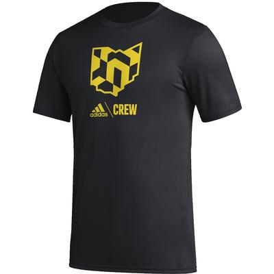 adidas Columbus Crew SS Pregame Tee BLACK/YELLOW