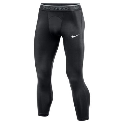 Men's Nike Pro 3/4-Length Tights BLACK/WHITE